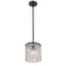 Z-Lite Glacier Pendant, 1-Light, 8.5 In.W x 9 In.H, Matte Black/Clear 1943P8-MB - alternate 2